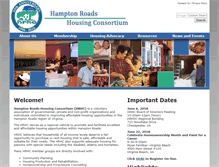 Tablet Screenshot of hamptonroadshousing.org